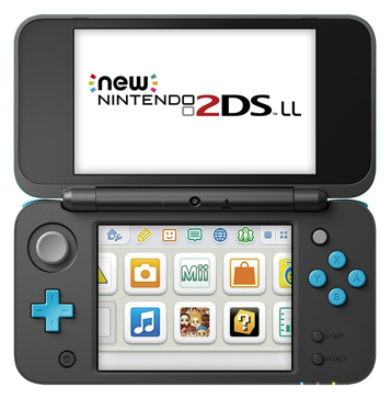 Newニンテンドー2DS LL ブラック×ターコイズ