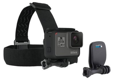 【国内正規品】 GoPro 用アクセサリ ヘッドストラップ&クリップ ACHOM-001