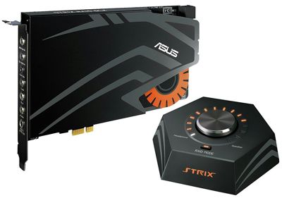 ASUSTek ハイレゾ対応 STRIXゲーミング サウンドカード PCI-E コントロールボックス付属 24bit/192kHz STRIX RAID DLX