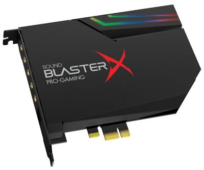 Creative Sound BlasterX AE-5 ブラック 最大32bit/384kHz ハイレゾ LED ゲーミング サウンドカード SBX-AE5-BK