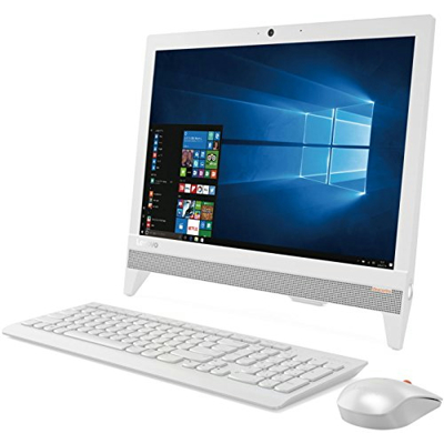 19.5型液晶一体型PC Lenovo ideacentre AIO 310 Windows10 Celeron デュアルコアCPU 4GB 500GB DVDスーパーマルチ 高速無線LAN IEEE802.11ac/a/b/g/n Bluetooth USB3.0 HDMI webカメラ ステレオスピーカー SDカードスロット搭載 10キー付日本語キーボード＆マウス付 カラー/ホワイト