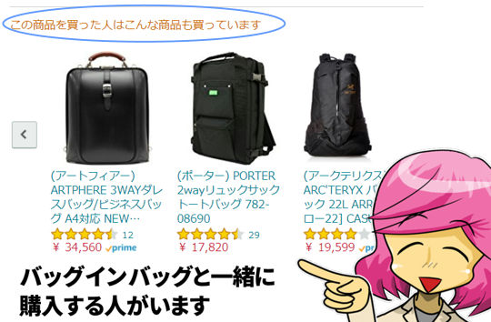 コクヨのバッグインバッグと一緒に購入