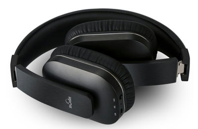 iDeaUSA Bluetoothヘッドホン ワイヤレスヘッドホン/Apt-X搭載/高音質/ハンズフリー通話/アジャスター/マイク付き/USB/オーバータイプ/折畳み型 黒色
