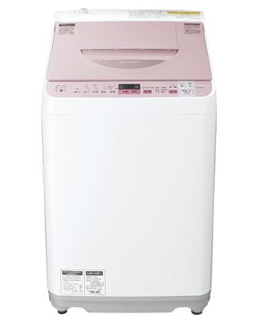 シャープ タテ型洗濯乾燥機 穴なし槽 5.5kg ピンク ES-TX5A-P