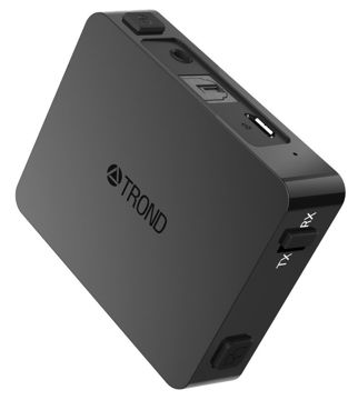 TROND 2-イン-1 Bluetooth トランスミッター レシーバー AptX Low Latency対応 送信機 受信機 光デジタル入力 3.5mm AUXジャック 500mAhバッテリー内蔵 2台ワイヤレスヘッドホン同時にAptX LL接続可能 コーデックインジケーター付