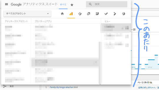 今までのGoogleアナリティクスの一覧がなくなった