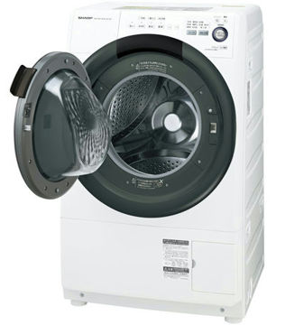 シャープ 洗濯乾燥機 ドラム式 左開き 7kg ホワイト ES-S7B-WL | シャープ(SHARP) | 洗濯乾燥機 通販