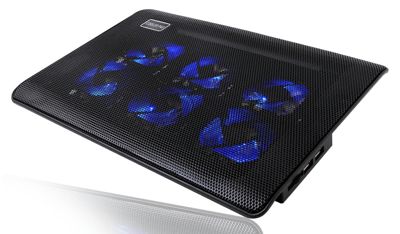 【WorldWorks】超静音ファン６基搭載 横置き用冷却パッド 滑り止めジェル付 PS3 PS4 Slim Pro 対応