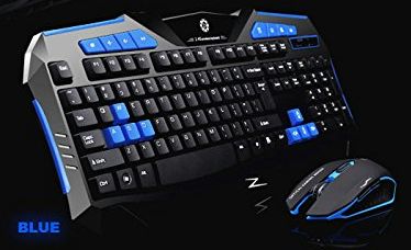 AZZOR F1 ワイヤレス ゲーミング キーボード マウス passion オリジナル セット 2.4GHz USB レシーバ 付属 水濡れ 安心 設計 2400 dpi ◇AZZOR-F1 (レッド) [並行輸入品]