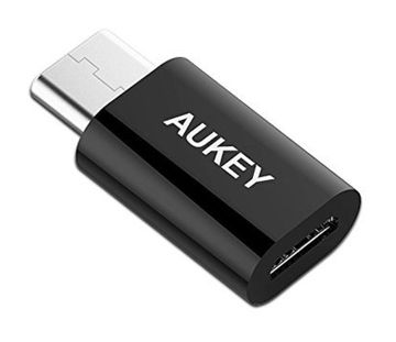 AUKEY USB C Micro USB 変換 アダプタ ( マイクロ USB → USB-C変換アダプタ ) 56Kレジスタ使用 Quick Charge3.0対応 新MacBook Pro、MacBook、ChromeBook Pixel、Nexus 5X、OnePlus 2 他対応 CB-A2