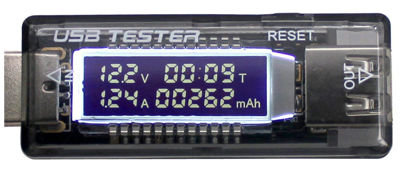 waves QC2.0 対応 USB 簡易 電圧・電流 チェッカー テスター 積算電流・通電時間計測 国内発送