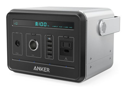 Anker PowerHouse (434Wh/120,600mAh ポータブル電源) 【静音インバーター/USB & AC & DC出力対応/PowerIQ搭載】 キャンプ、緊急・災害時バックアップ用電源