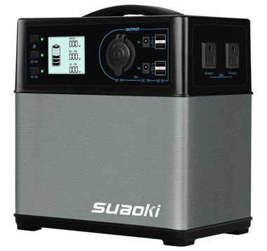 suaoki 改良版 ポータブル電源 大容量120000mAh /400Wh 三つの充電方法 AC & DC & USBなど5WAY出力 正弦波 家庭用蓄電池 LCD大画面表示 車中泊 キャンプ 防災グッズ 停電時に 12ヶ月保証