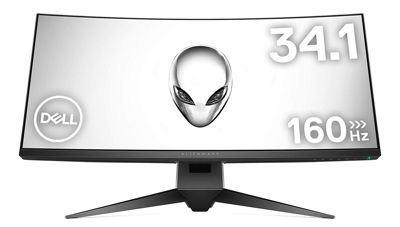 Dell ゲーミングディスプレイ モニター ALIENWARE AW3418HW 34インチ曲面/UWFHD/IPS 160Hz/4ms G-Sync/DP,HDMI/USBハブ/3年間保証