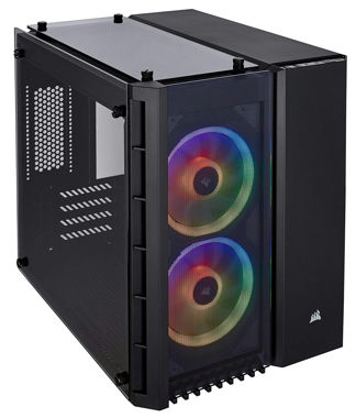 Corsair Crystal 280X RGB -Black- キューブ型PCケース [RGBファン搭載モデル] CS7303 CC-9011135-WW