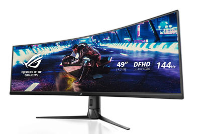 ASUS ゲーミング モニター ディスプレイ ROG Strix XG49VQ 49インチ 湾曲/32:9/3840x1080/144Hz/FreeSync/DisplayHDR 400