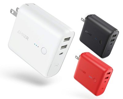 Anker PowerCore Fusion 5000 (5000mAh モバイルバッテリー搭載 USB急速充電器) 【PSE認証済/PowerIQ搭載/折りたたみ式プラグ搭載】 iPhone、iPad、Android各種対応 (ブラック)