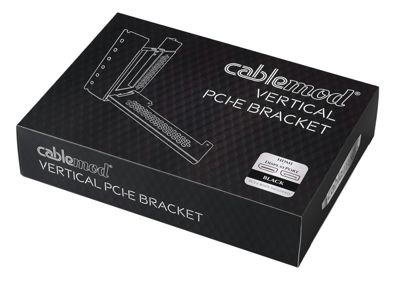 CableMod 垂直PCI-e ブラケット - HDMI + DisplayPort - ブラック