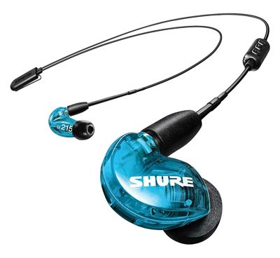 SHURE ワイヤレスイヤホン BT2シリーズ SE215SPE-B+BT2-A トランスルーセントブルー : 高音質 / 高遮音性 / マイク・リモコン付 【国内正規品/メーカー保証2年】