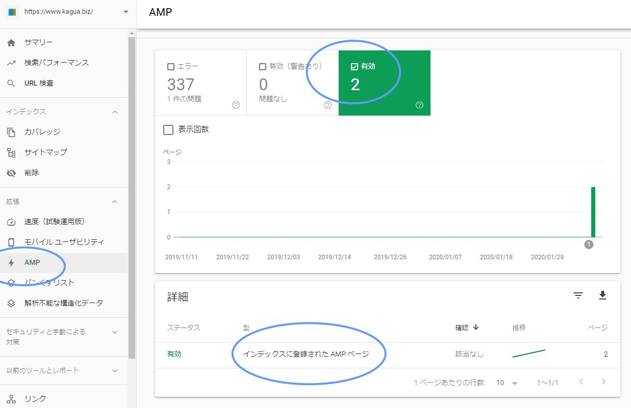 Search Console にインデックス