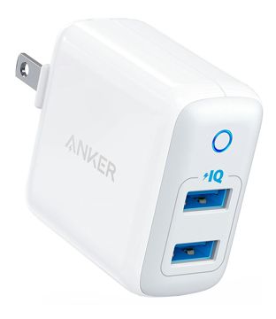 Anker PowerPort II - 2 PowerIQ (24W 2ポート USB急速充電器)【PSE認証済 / PowerIQ搭載 / 折りたたみ式プラグ搭載 / 旅行に最適】iPhone & Android対応 (ホワイト)