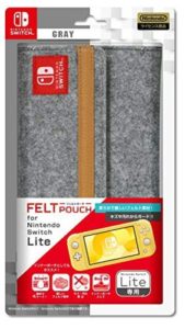 【任天堂公式ライセンス商品】ニンテンドースイッチLite専用収納ポーチ『フェルトポーチ for ニンテンドーSWITCH Lite(グレー)』 - Switch