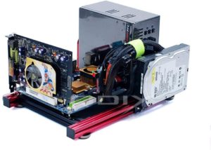 PC テストベンチ オープンフレーム アルミ 透明 DIY ベーススタンド ベアフレーム グラフィックカード ITX MATX ATX