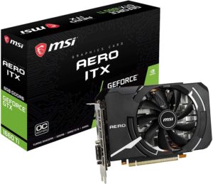 MSI GeForce GTX 1660 Ti AERO ITX 6G OC グラフィックスボード VD6893