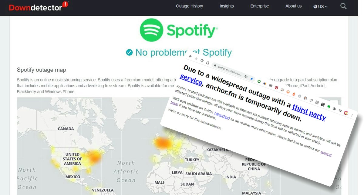 Spotify傘下のanchorが昨晩から障害発生中 経緯まとめ