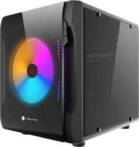 
NTG(エヌティージー)pc ケース かわいい pc ケース おしゃれ PCケース ice Micro-ATX Mini-ITX 対応PCケース キューブ型PCケース ブラック pccase01-b