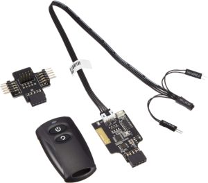 SilverStone 2.4GHzワイヤレス POWER/Resetリモートスイッチ 内部USB9ピンヘッダ接続 SST-ES02-USB