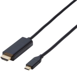 エレコム 変換ケーブル USB-C HDMI ケーブル 2.0m ブラック CAC-CHDMI20BK