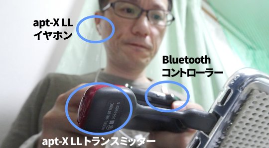 スマホにapt-X LLトランスミッター