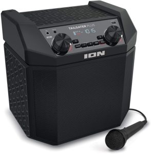 ION Audio Bluetooth対応スピーカー 低音強化機能搭載 50時間バッテリー スマホ充電可能 AM/FMラジオ マイク付き Tailgater Plus