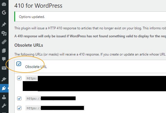 410 for WordPress 追加できない