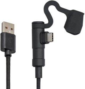 デイトナ バイク用 充電ケーブル 20cm USB-A & USB-C Android対応 L字コネクター 15609