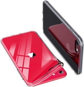  ONES 全透明 iPhone SE/8/7 ケース 耐衝撃 超軍用規格 〔持ちやすい、滑り止め、すり傷防止〕〔美しい、光沢感、軽·薄〕 柔軟 衝撃吸収 HQ·TPU クリア カバー
