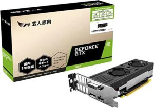 玄人志向 NVIDIA GeForce GTX1630 搭載 グラフィックボード GDDR6 4GB GALAKURO GAMINGモデル GF-GTX1630D6-E4GB/LP Black