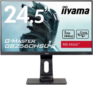 マウスコンピューター iiyama ゲーミング モニター ディスプレイ GB2560HSU-B2(24.5型/144Hz/1ms/昇降スタンド/フルHD/TN/DP,HDMI)