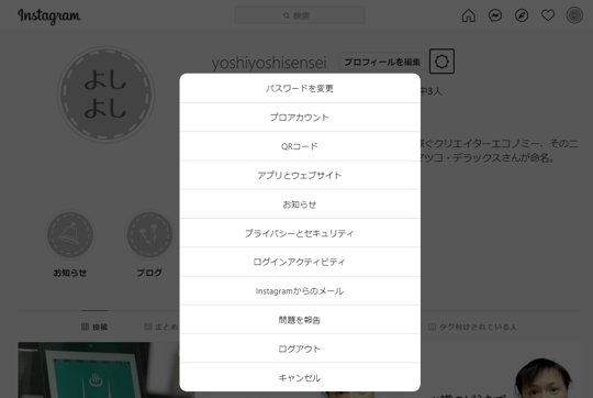 Instagram 通常では見れない