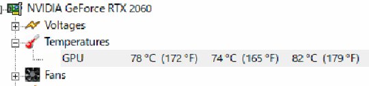 ケースファンはずした　RTX2060 熱い