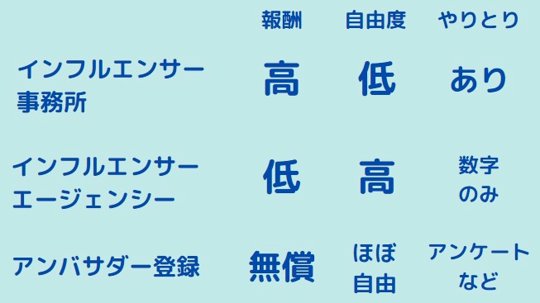 インフルエンサーエージェンシー