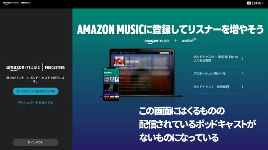 Amazon MUSIC ポッドキャスト