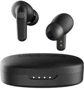 
Urbanista Seoul Wireless Earphones｜マイク付きワイヤレスイヤホン｜70msの低遅延型ゲーミングイヤホン｜デュアルモードBluetoothイヤホン｜急速充電USB-Cイヤホン｜32時間の再生時間｜ミッドナイトブラックの色