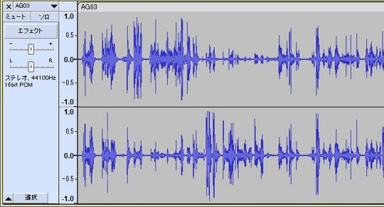 AG03でステレオ録音