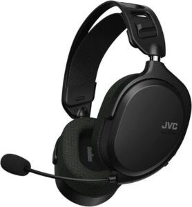 JVCケンウッド GG-01W ゲーミングヘッドセット ワイヤレス対応 本体質量約209g軽量ボディ ブラック