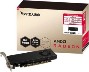 玄人志向 グラフィックボード AMD Radeon RX550 GDDR5 4GB 搭載モデル 【国内正規代理店品】 RD-RX550-E4GB/LP 黒