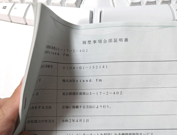 登記簿謄本　全部事項証明書