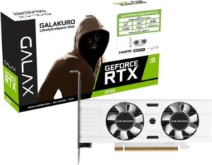 玄人志向 NVIDIA RTX3050 搭載 グラフィックボード GDDR6 6GB 搭載モデル 【国内正規品】 GK-RTX3050-E6GB/WHITE/LP