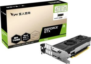 玄人志向 NVIDIA GeForce GTX1630 搭載 グラフィックボード GDDR6 4GB GALAKURO GAMINGモデル GF-GTX1630D6-E4GB/LP Black